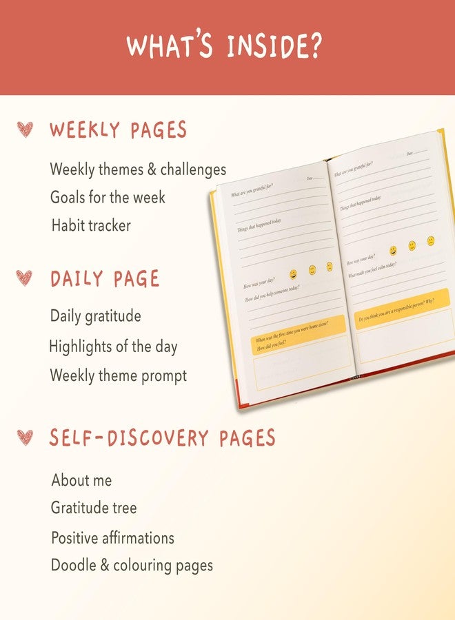 The Journal Lab | My Little Big Day: A Daily Gratitude Journal for Kids Aged 5-12 with Playful Prompts, Weekly Reflections & Activities | Goofy Green Edition | 144 Pages - Image 4